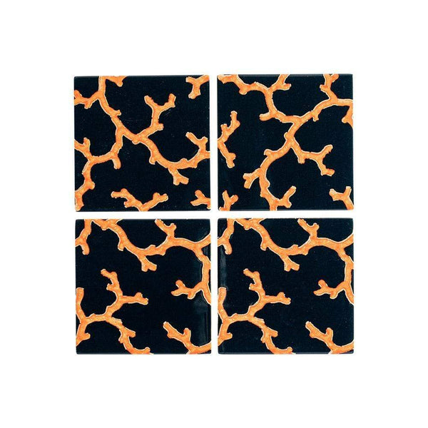Onderzetter Set The Coral Sea Square