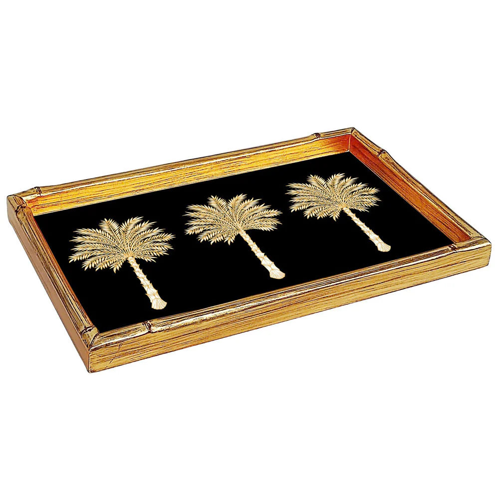 Dienblad Palms Black Bamboo