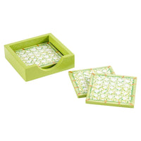 Onderzetter Set Trellis-Green Lacquer