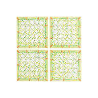 Onderzetter Set Trellis-Green Lacquer