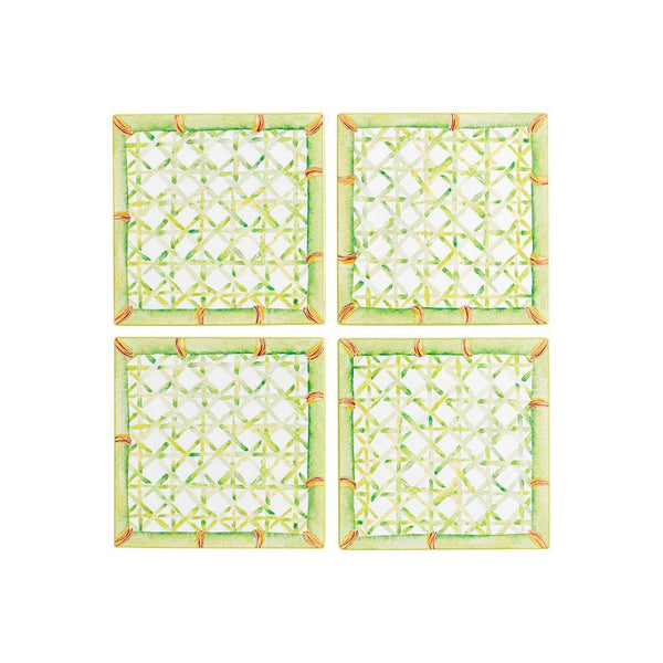 Onderzetter Set Trellis-Green Lacquer
