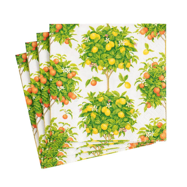 Servetten Citrus Topiaries wit