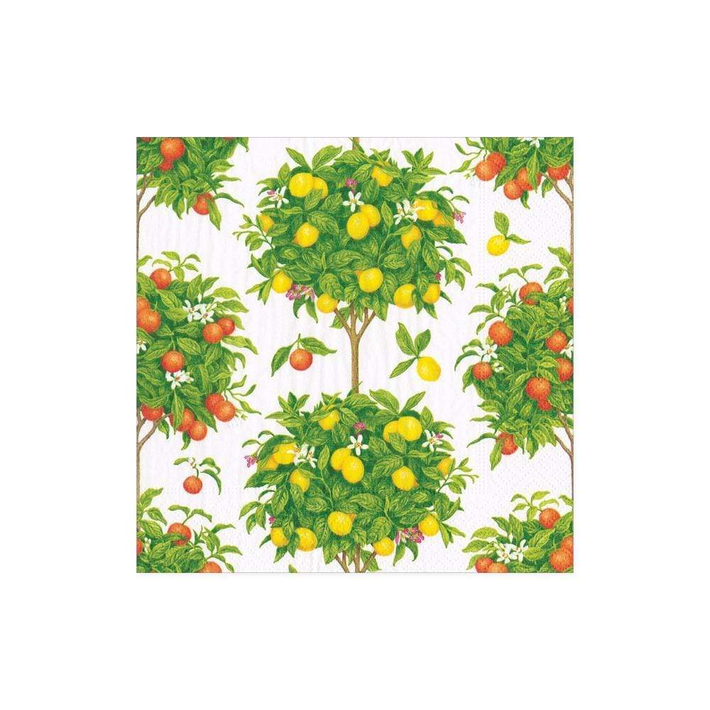 Servetten Citrus Topiaries wit
