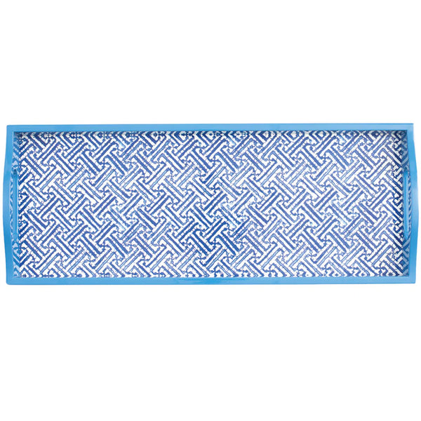 Dienblad Fretwork Blue