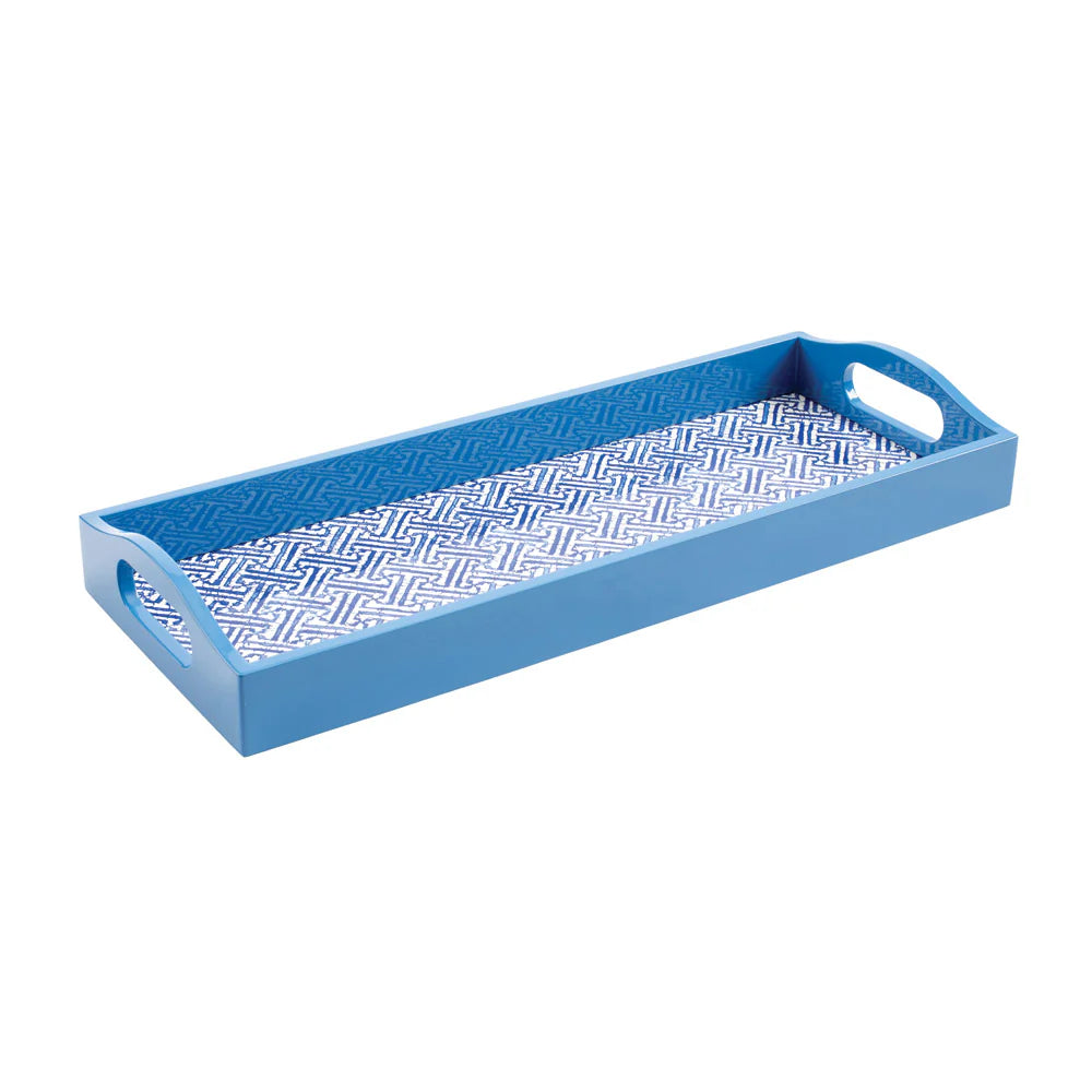 Dienblad Fretwork Blue
