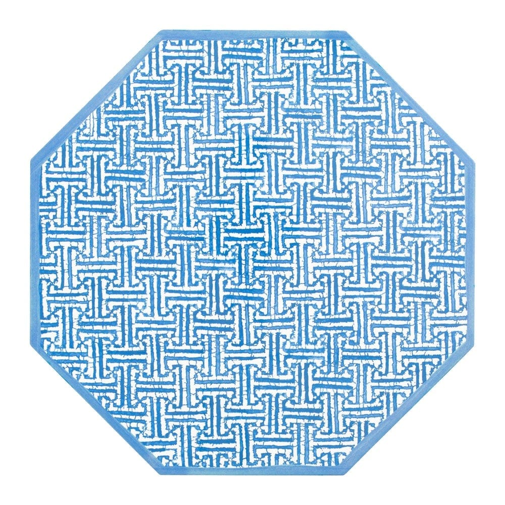 Placemat Fretwork Blue