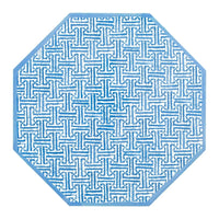 Placemat Fretwork Blue