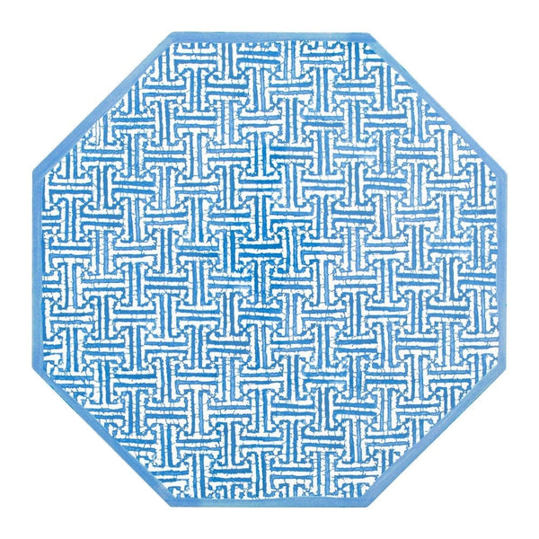 Placemat Fretwork Blue