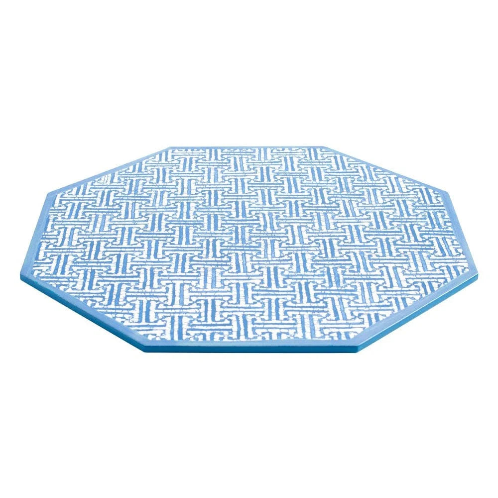 Placemat Fretwork Blue