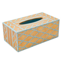 Tissuedoos Bamboo Blue Rechthoekig