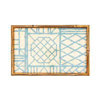 Dienblad Bamboo Blue