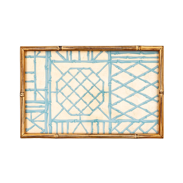 Dienblad Bamboo Blue