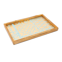 Dienblad Bamboo Blue