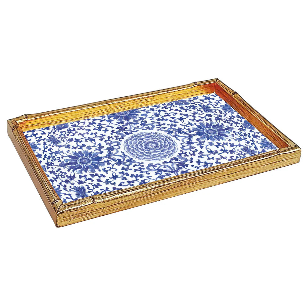 Dienblad Indigo Garden Blue/White