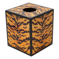 Tissuedoos Tigre Gold Vierkant