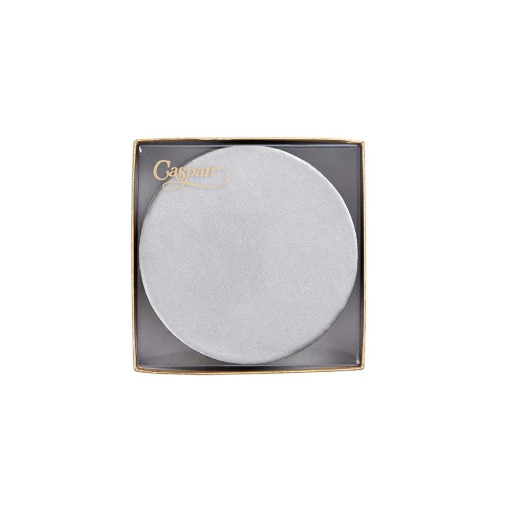 Onderzetter Rond Luster Silver