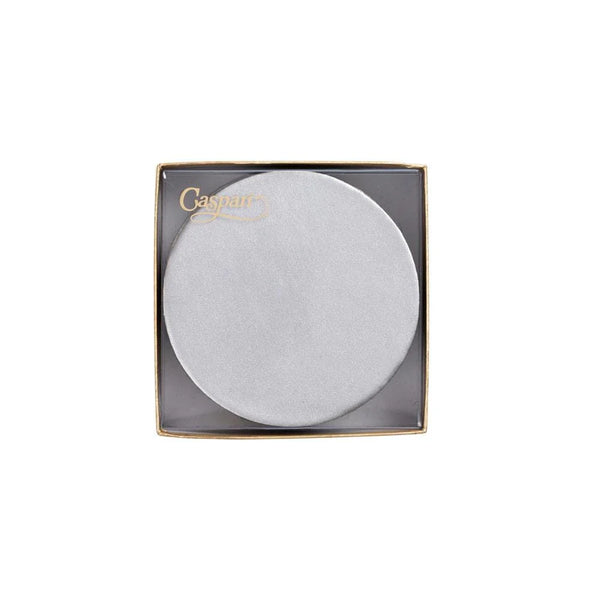 Onderzetter Rond Luster Silver