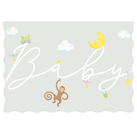 Baby Monkey Blank Die Cut Greeting Card