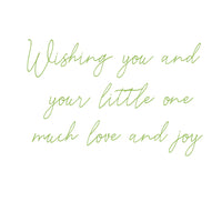 Baby Monkey Blank Die Cut Greeting Card
