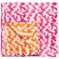 Omkeerbaar katoenen tafelkleed fuchsia/oranje