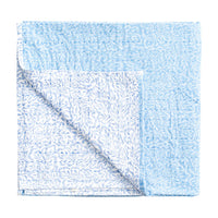 Omkeerbaar katoenen tafelkleed wit blauw