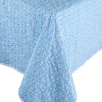 Omkeerbaar katoenen tafelkleed wit blauw