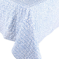 Omkeerbaar katoenen tafelkleed wit blauw