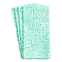 Katoenen servetten turquoise groen