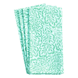 Katoenen servetten turquoise groen