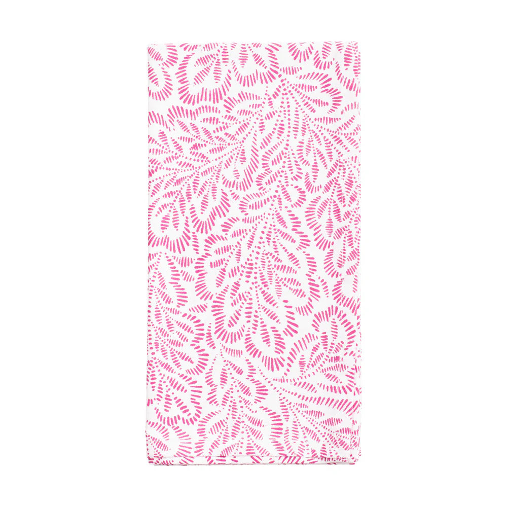 Katoenen servetten roze wit