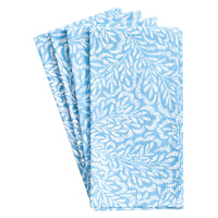 Katoenen servetten blauw wit