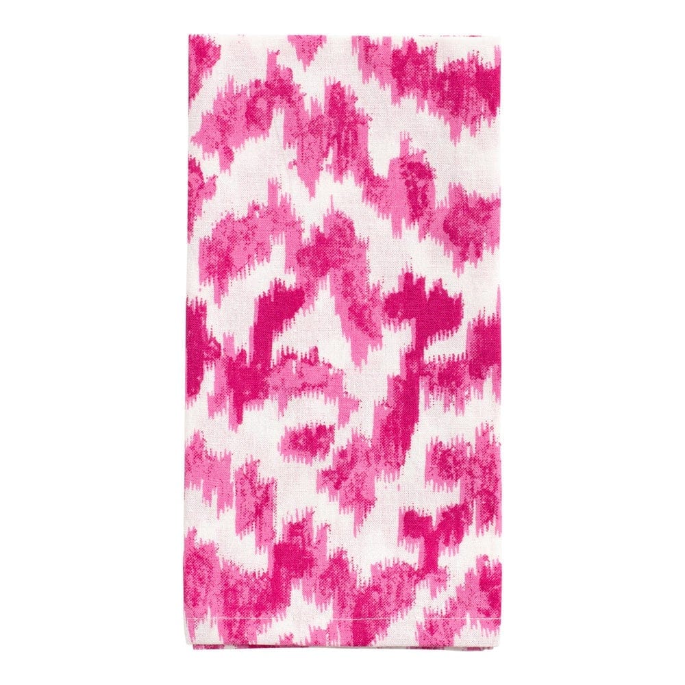 Katoenen servettenset Modern Moire fuchsia