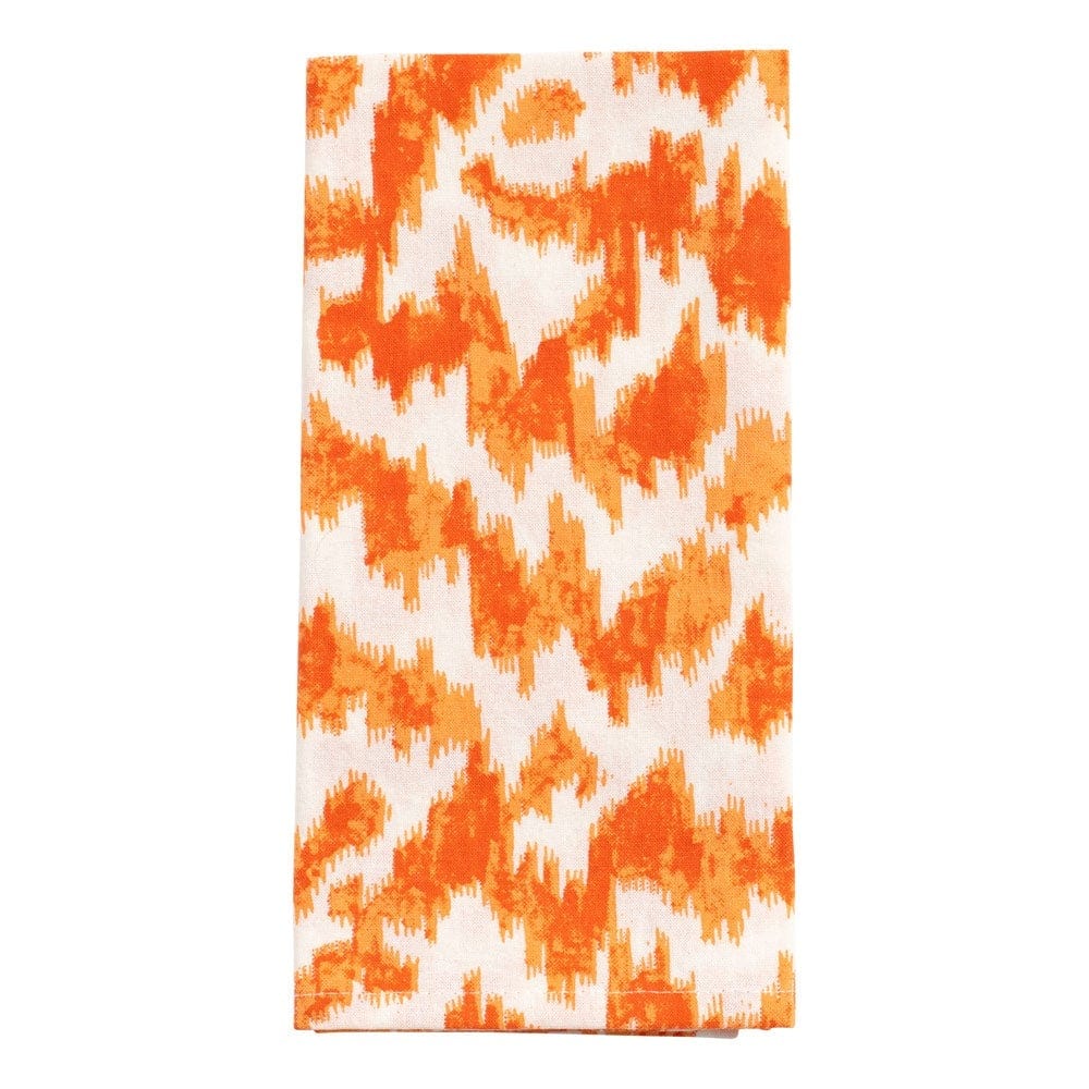 Katoenen servettenset Modern Moire oranje