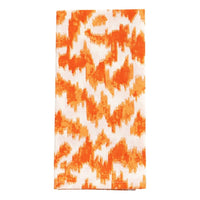 Katoenen servettenset Modern Moire oranje